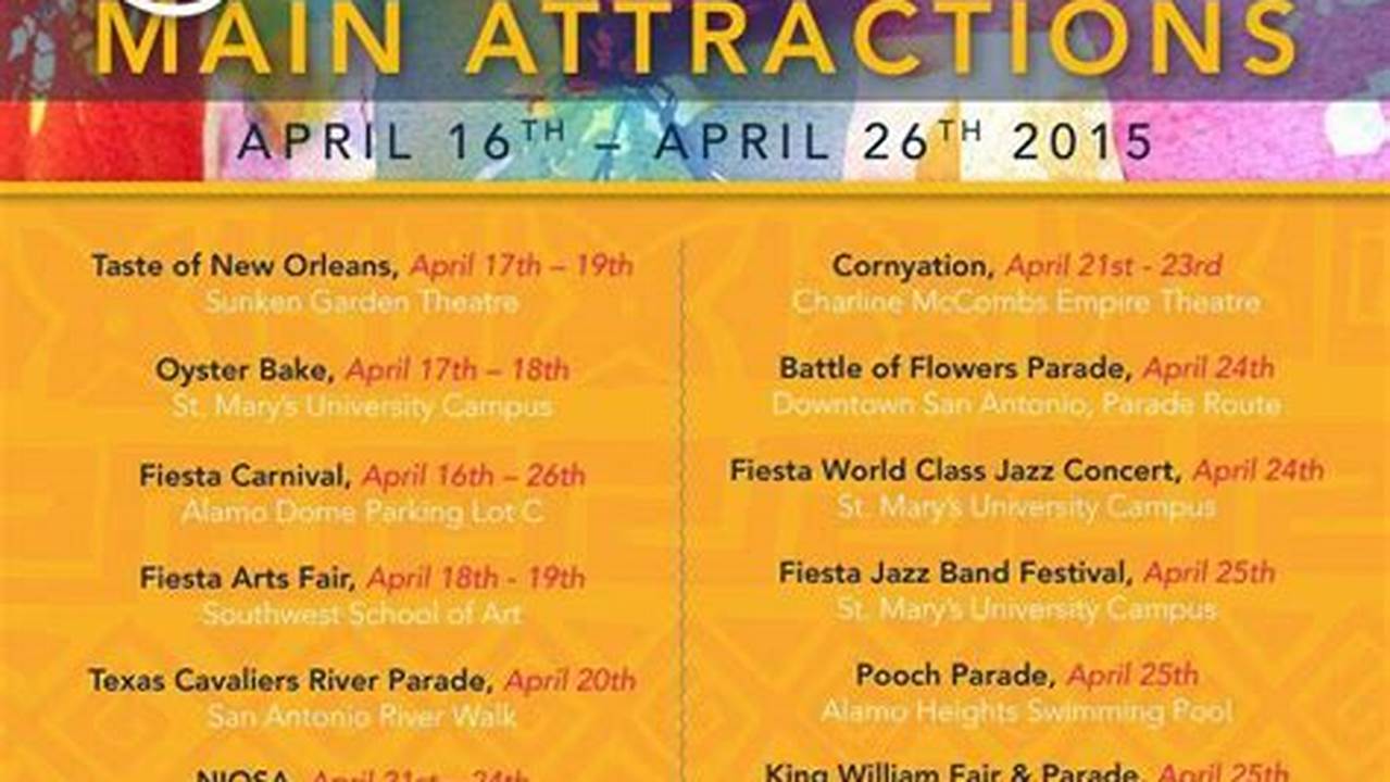Fiesta Events 2024 San Antonio