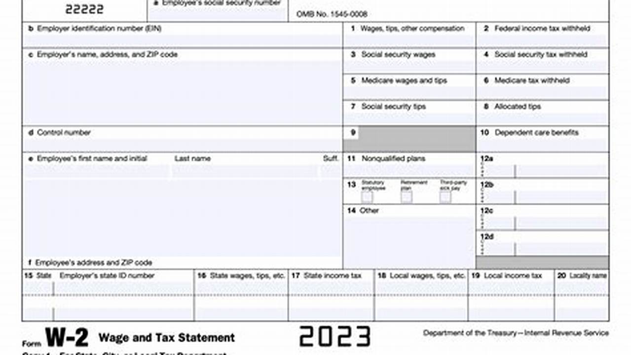 Fillable W-2 Form 2024