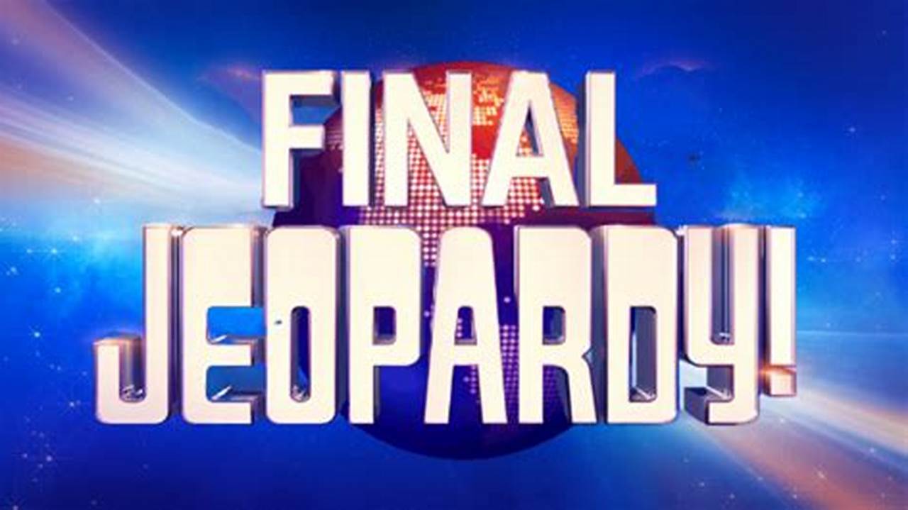 Final Jeopardy April 3 2024