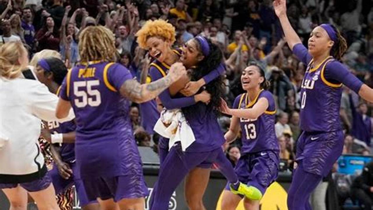 Final Seconds And Celebration From Lsu&#039;s First Women&#039;s Basketball Title., 2024