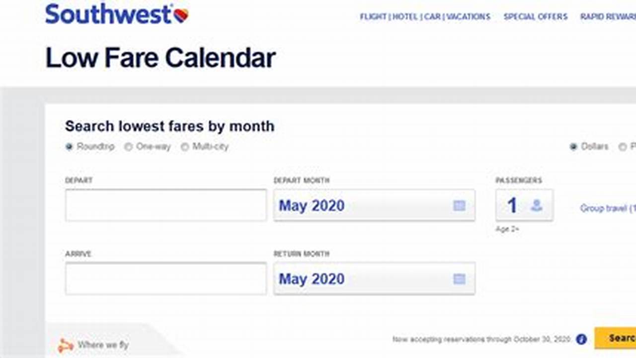 Find Low Fares To Top Destinations On The Official Southwest Airlines Website., 2024