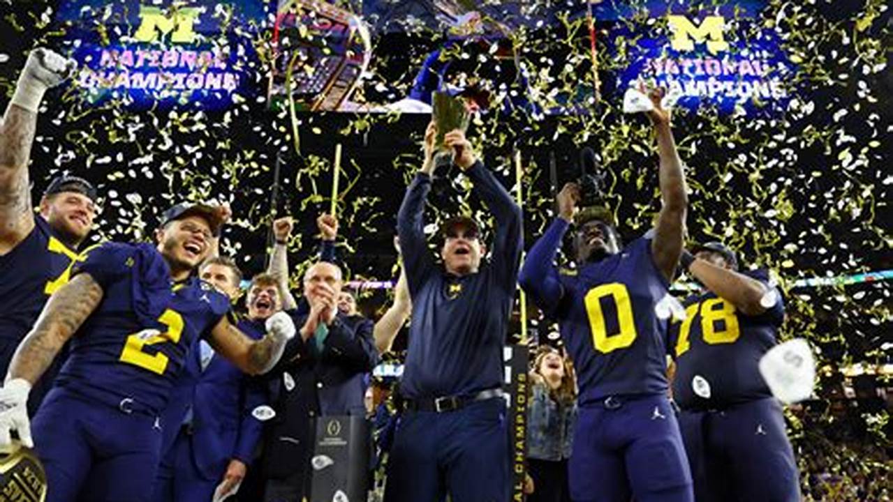 Find Out How To Catch Every Thrilling Moment Of The 2024 College Football National Championship Clash Between Michigan And Washington., 2024