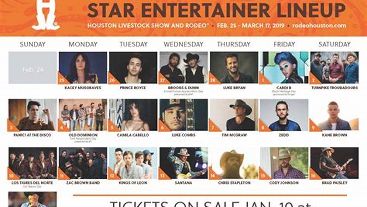 Find The Complete 2024 Rodeohouston Concert Lineup Here, And When The Best Times To Come To The Rodeo Are., 2024