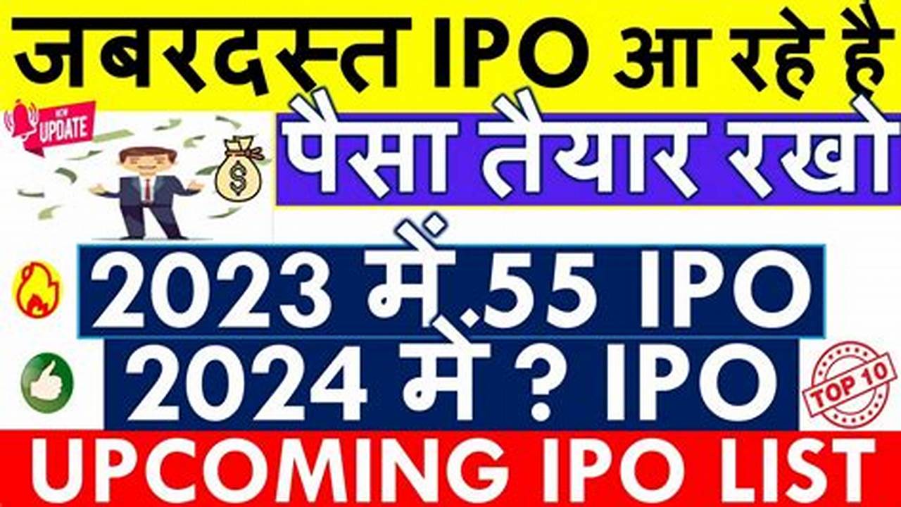 Find Upcoming Ipo In January 2024 At Chittorgarh Ipo., 2024