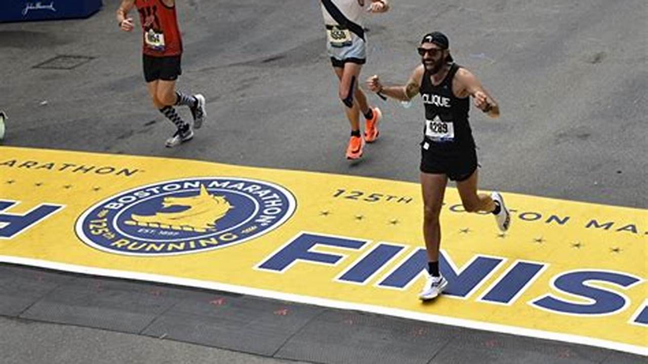Finish Line Boston Marathon 2024