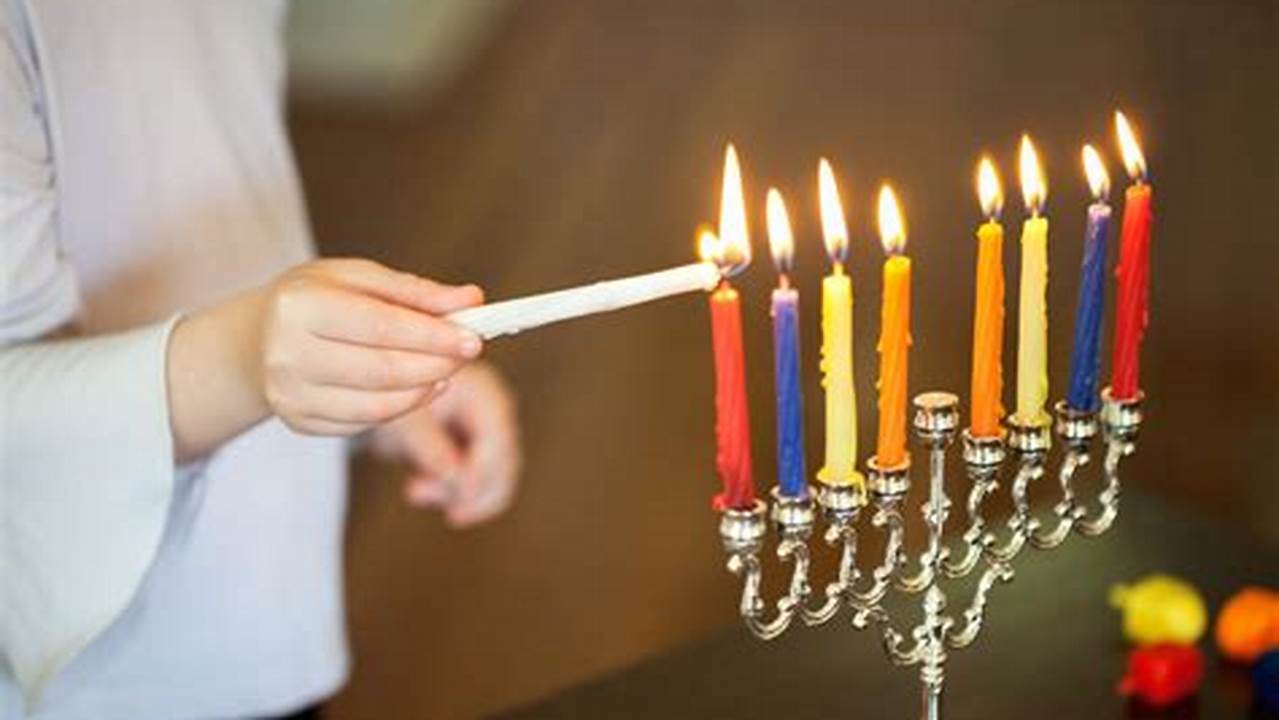 First Night Of Hanukkah Candle Lighting 2024