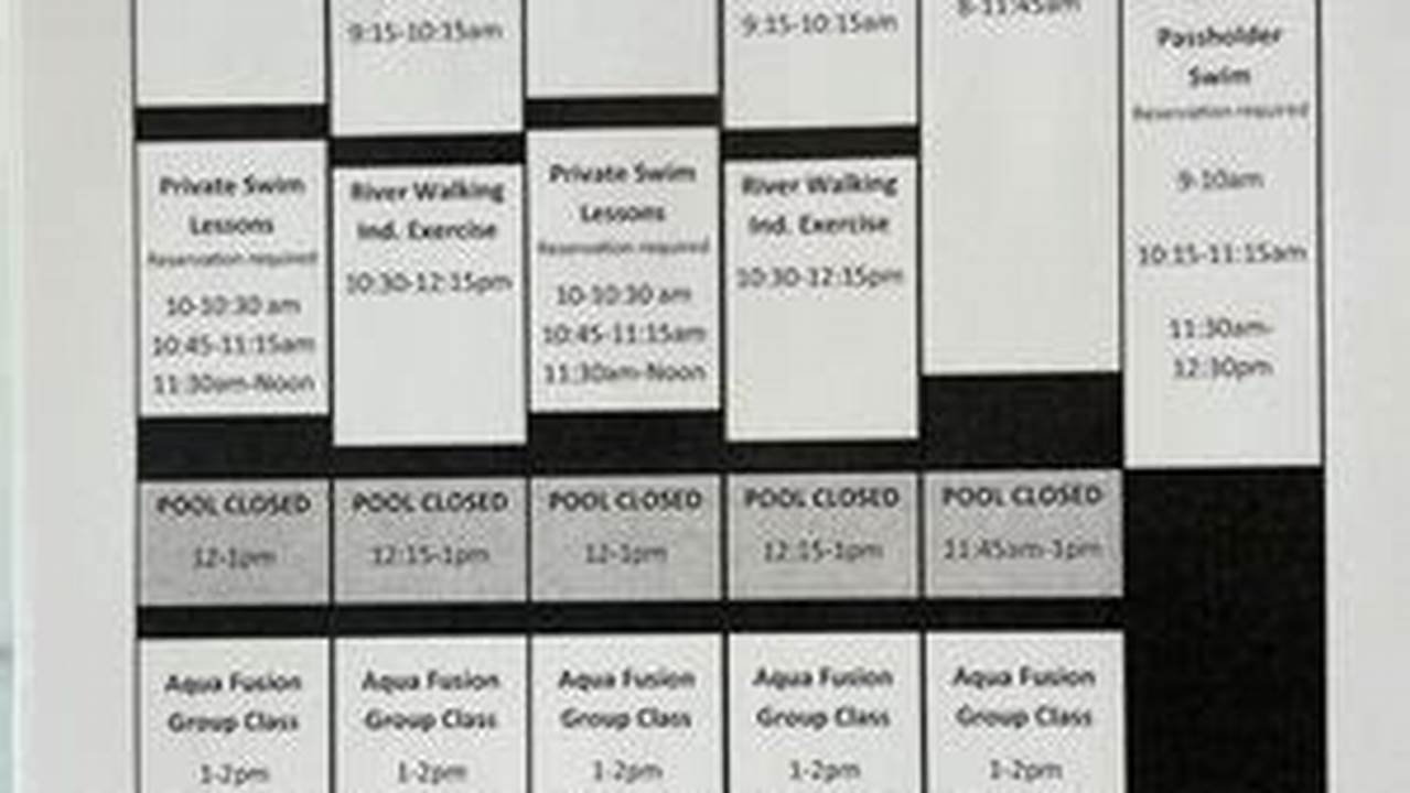 Firstenburg Pool Schedule 2024