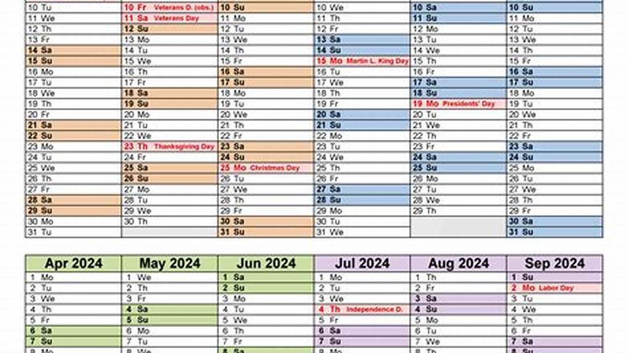 Fiscal Week Calendar 2024