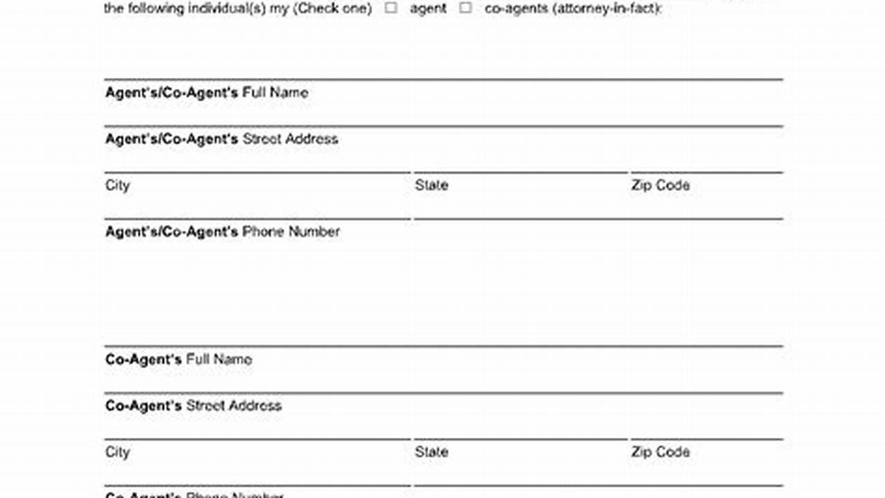 Florida Durable Power Of Attorney Form 2024