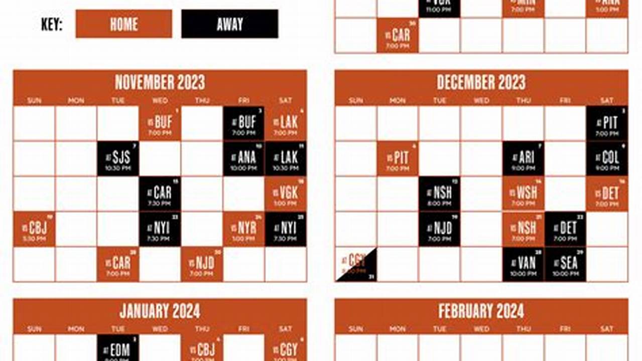 Flyers 2024-24 Schedule