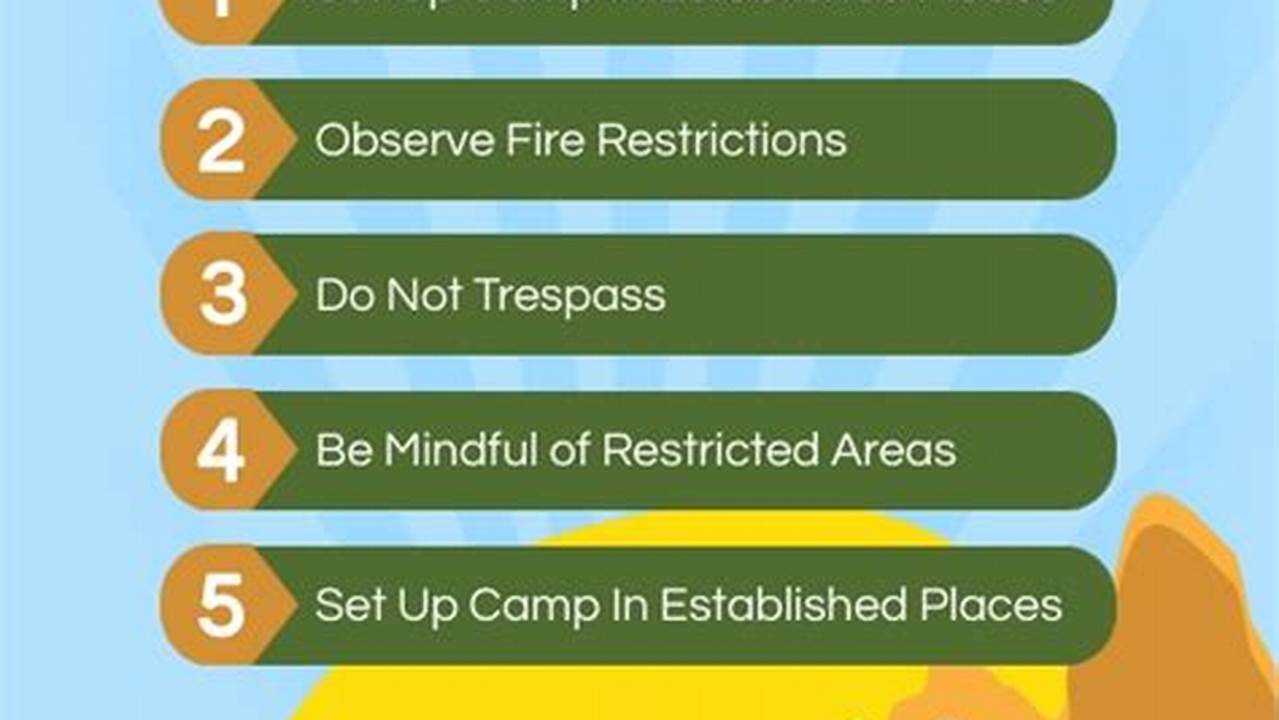 Follow The Campsite Rules And Regulations., Camping