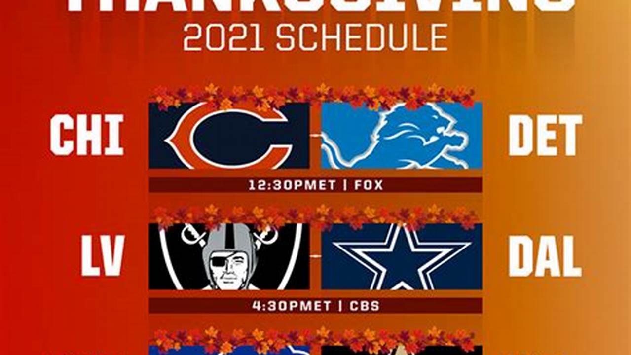 Football Schedule For Thanksgiving 2024