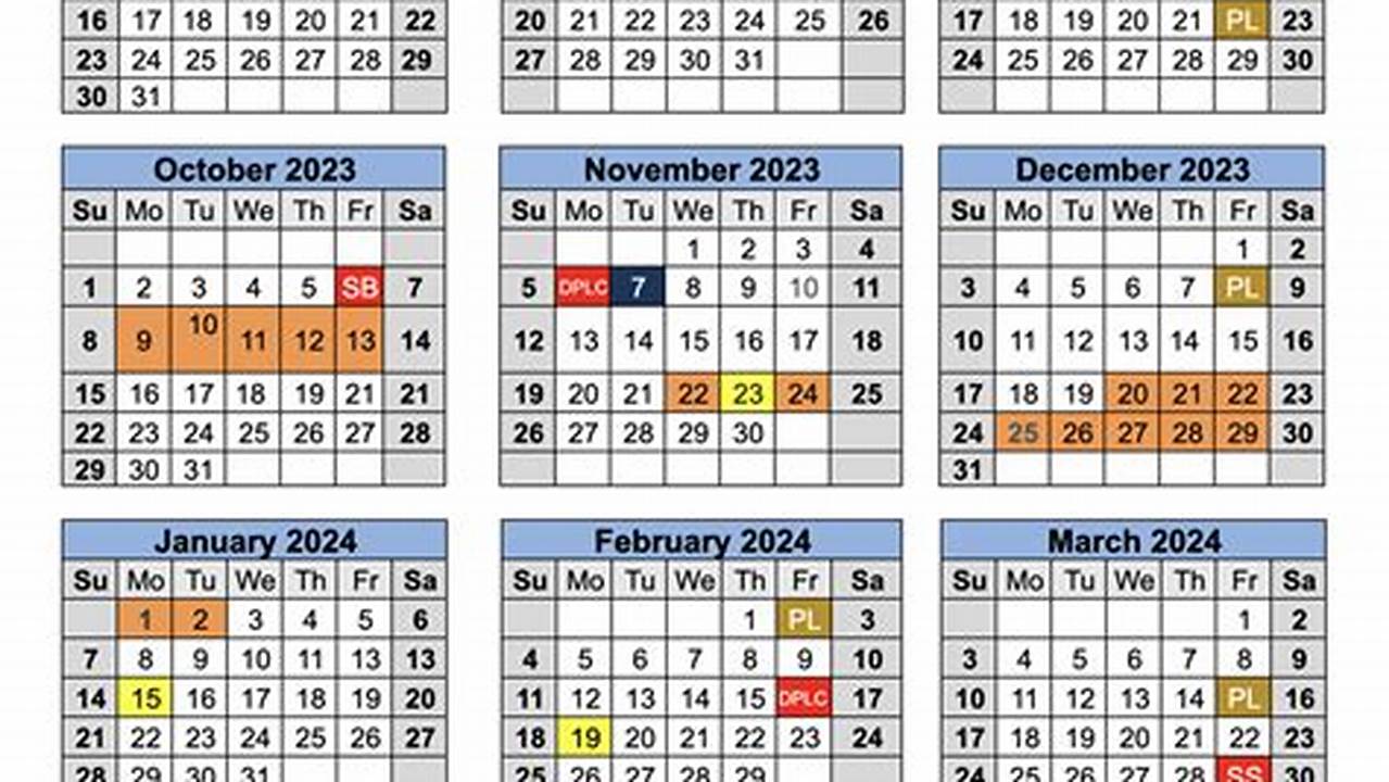 For High School Students, The Calendar Includes The First And Last Day Of School, Holidays, Breaks, Midterms, And Finals., 2024