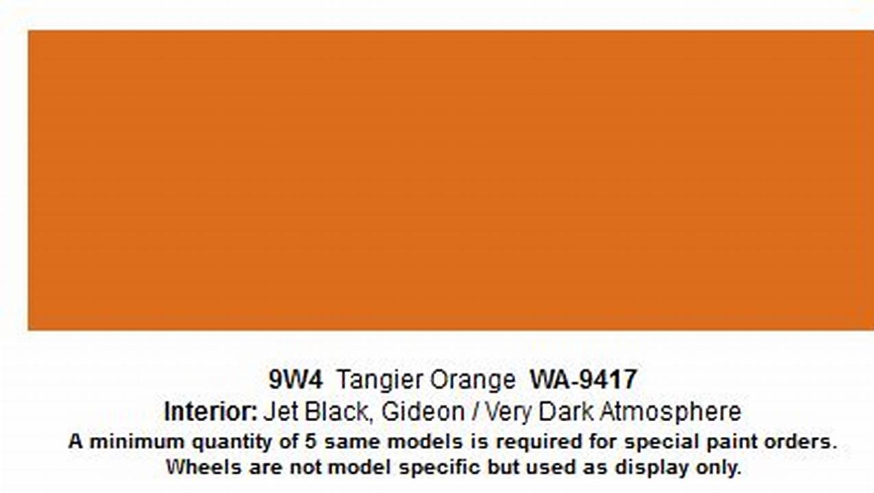 For Those Who Don’t Recognize This Hue, Tangier Orange Is An Seo (Special Equipment Order., 2024