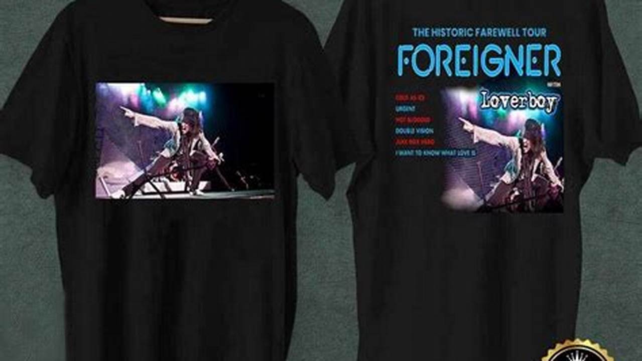 Foreigner 2024 Tour T-Shirts