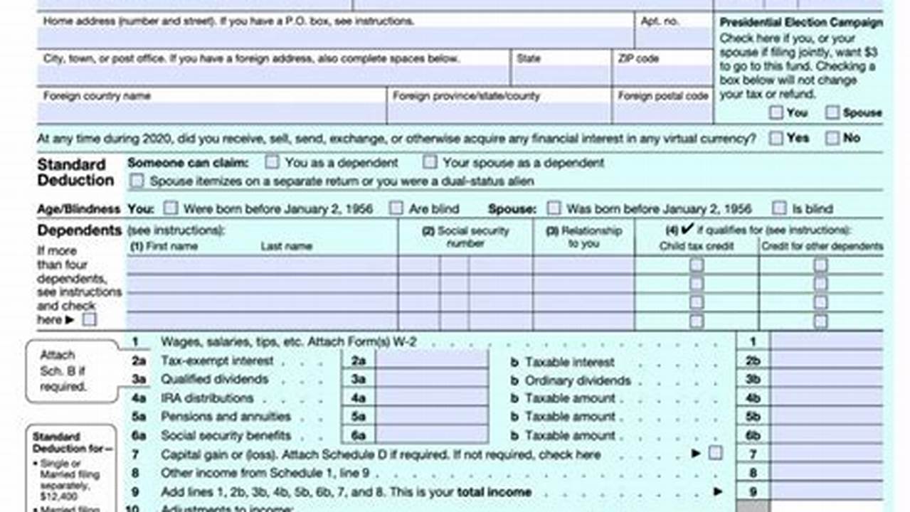 Form 1040 Due Date 2024
