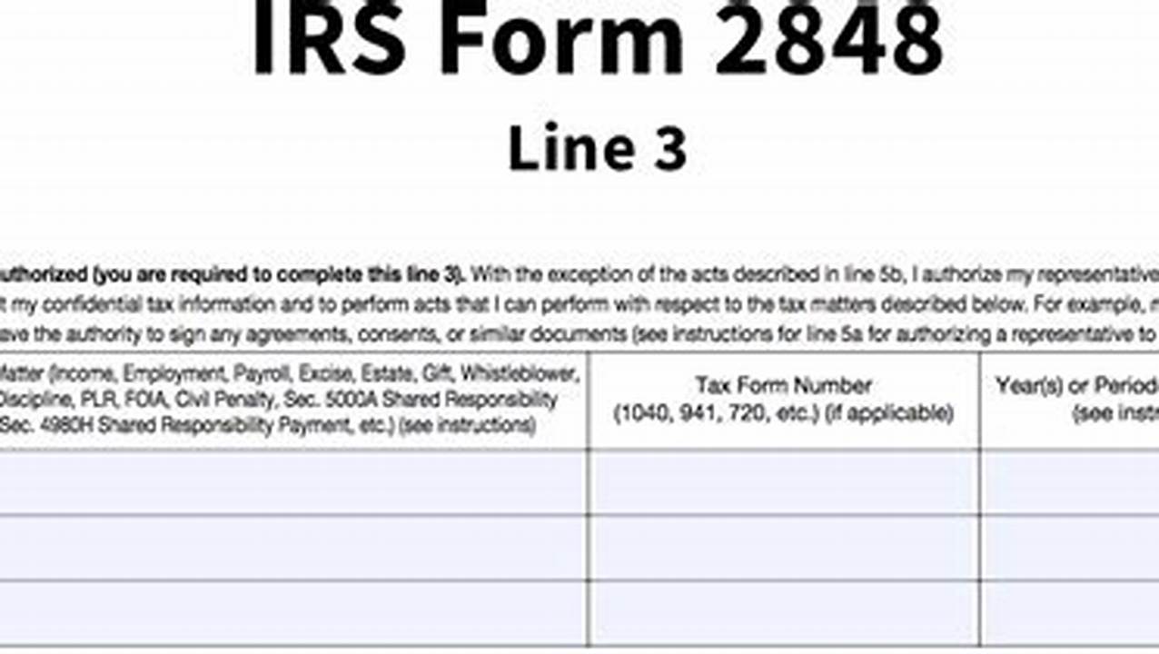Form 2848 Irs 2024