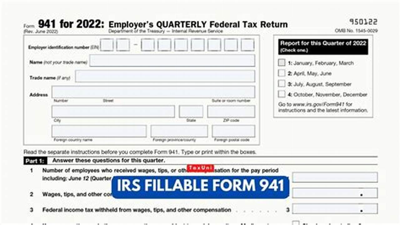 Form 941 2024 Instructions