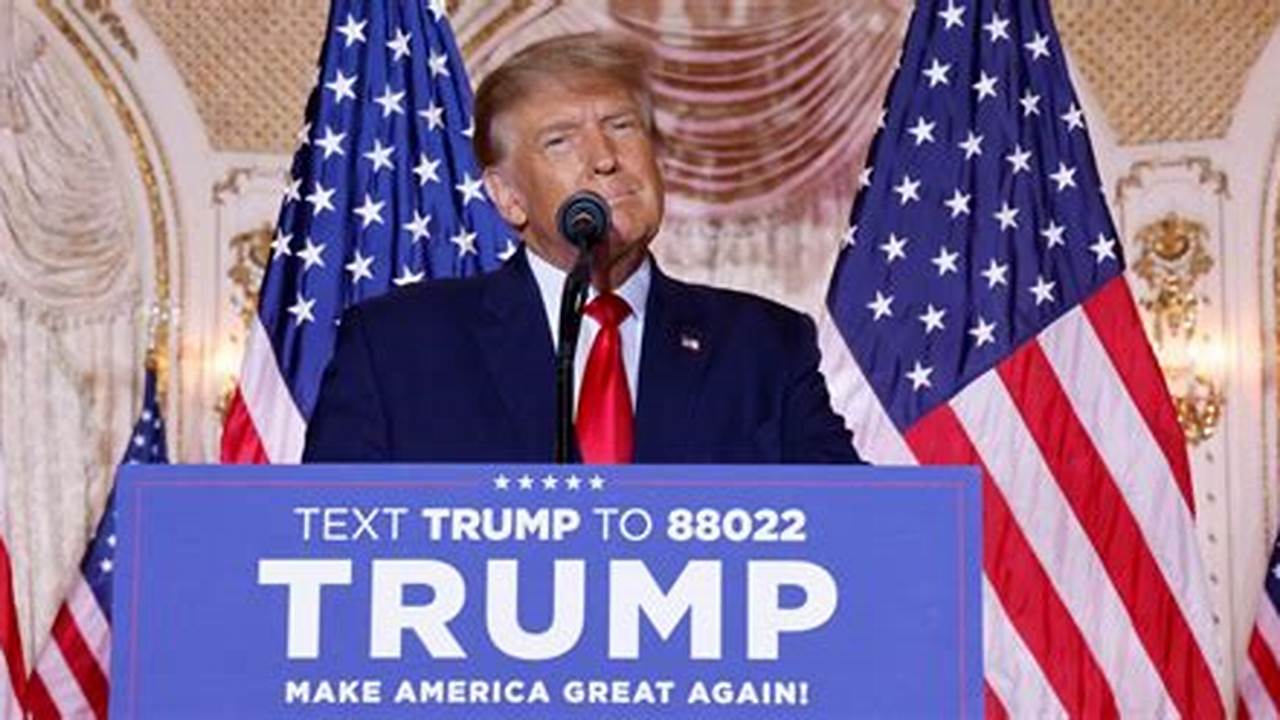 Former President Donald Trump Launched His 2024 Campaign For President Tuesday Night In An Effort To Seize The Momentum, And Frontrunner Status, In A., 2024