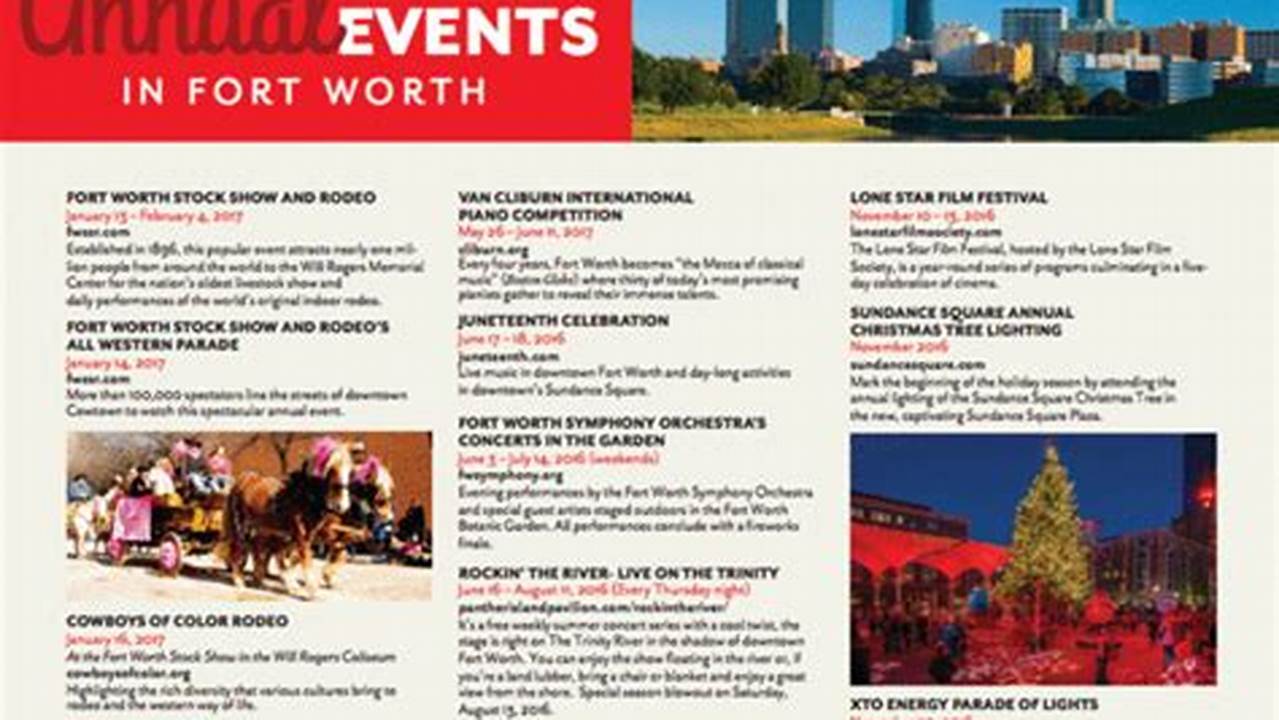 Fort Worth Calendar Of Events