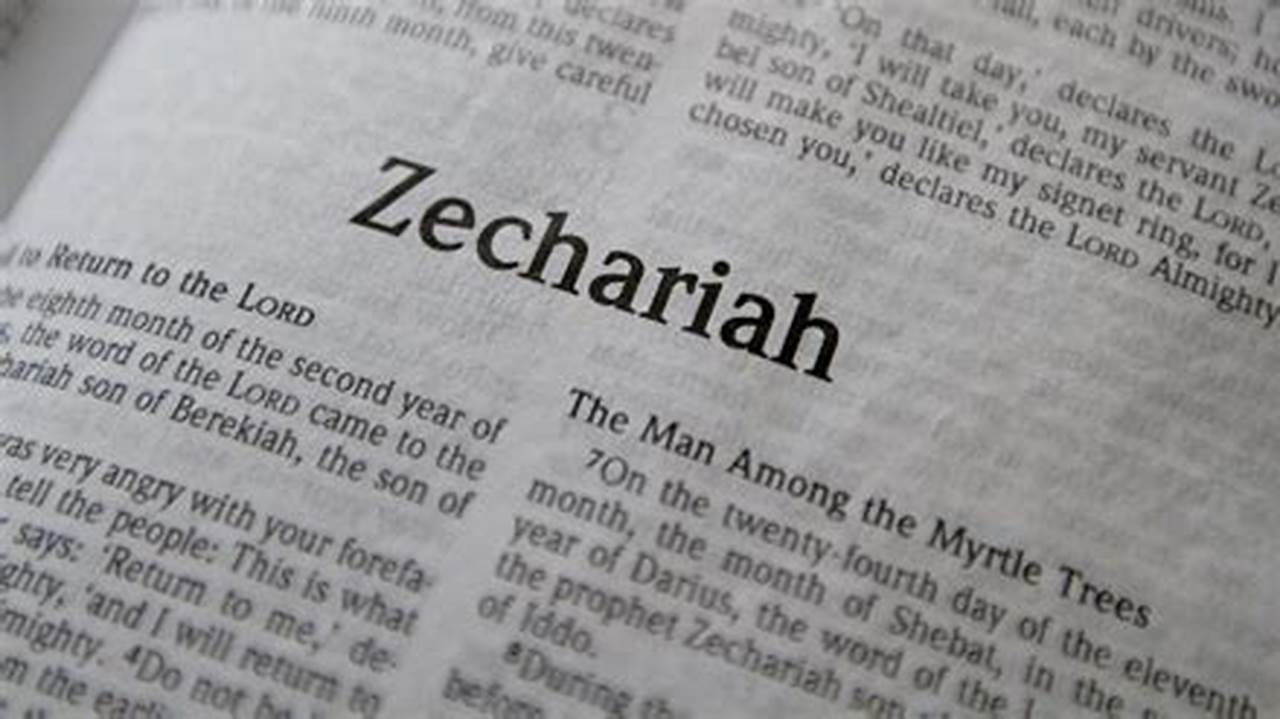 Four Further Fasts Already Mentioned In The Book Of Zechariah,., 2024