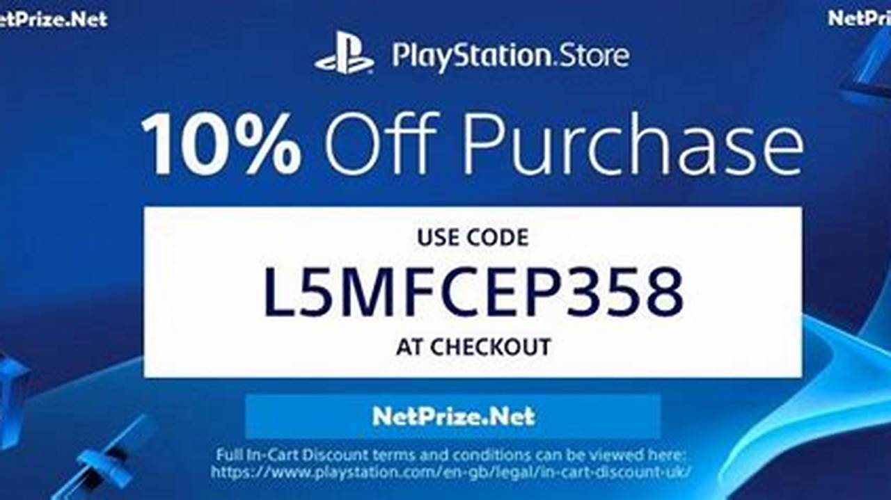 Free 10 Digit Discount Codes Ps4 2024