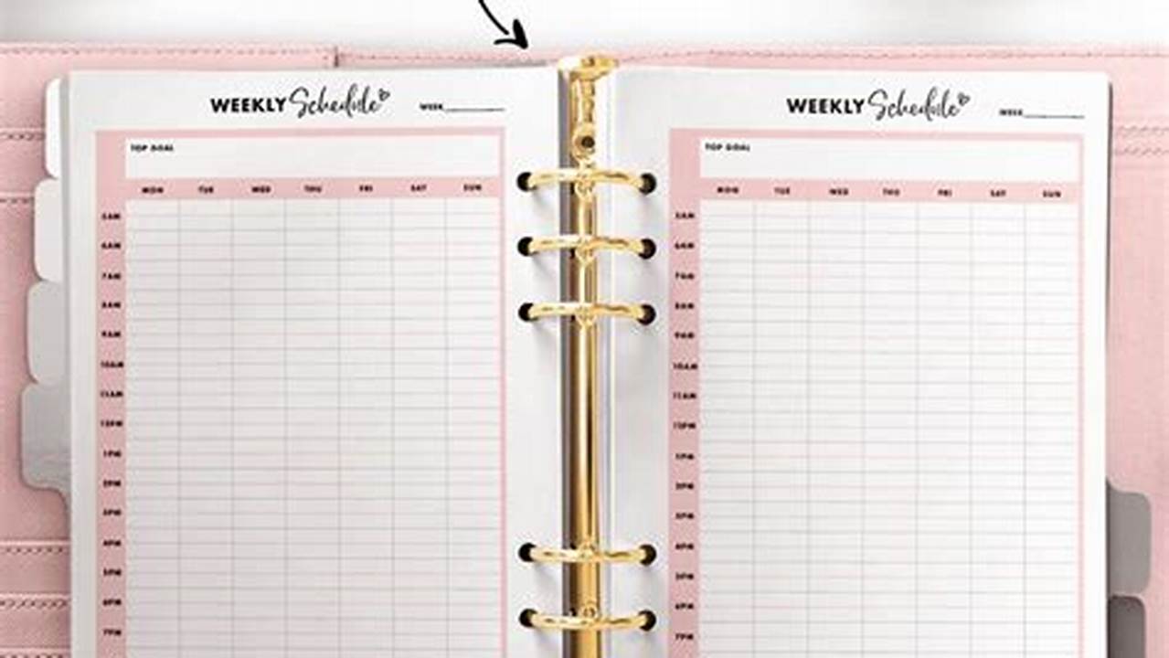 Free A6 Printable 2024 Planner Inserts Images