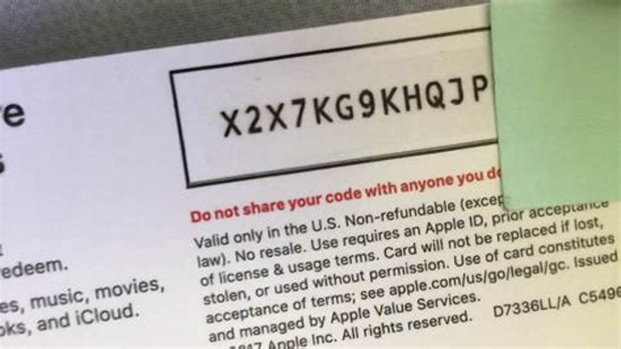 Free Apple Codes 2024