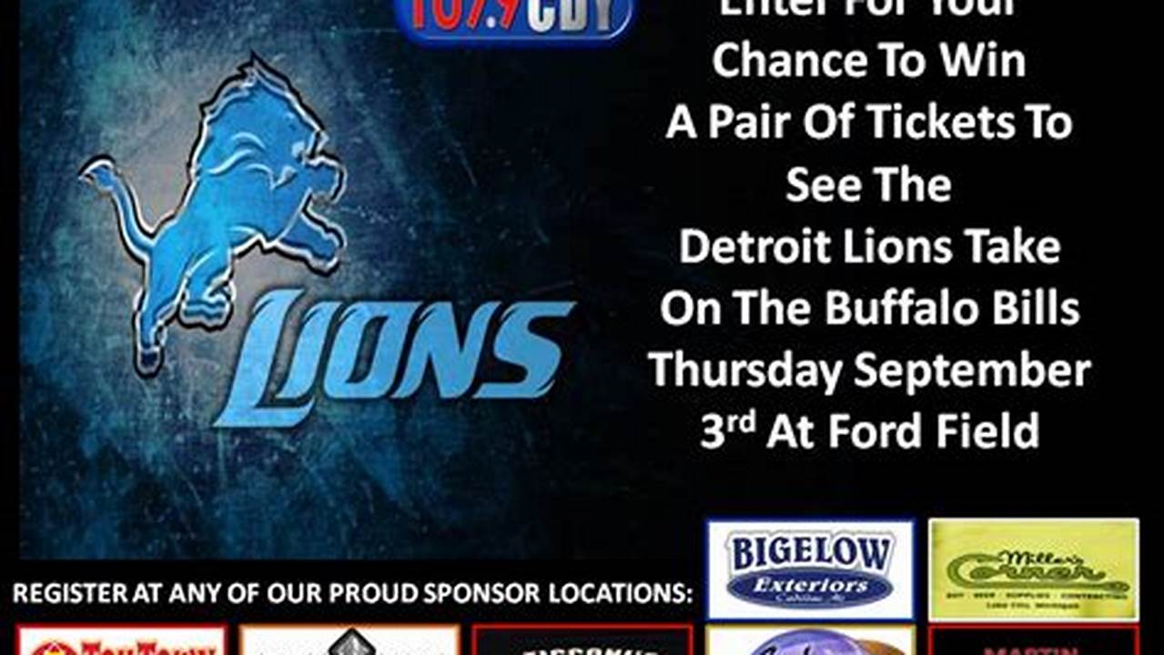 Free Detroit Lions Giveaways 2024