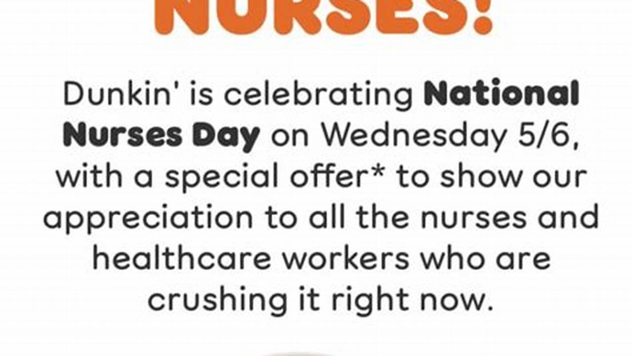 Free Dunkin For Nurses 2024