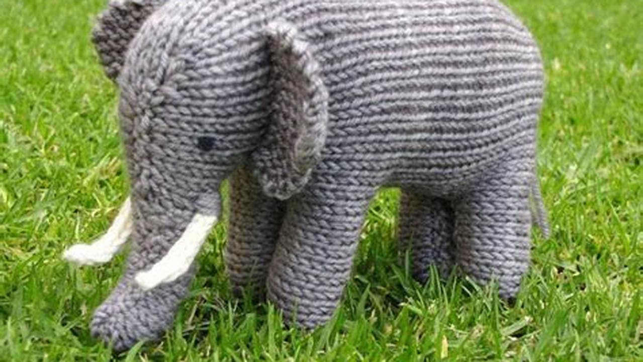Free Elephant Knitting Pattern