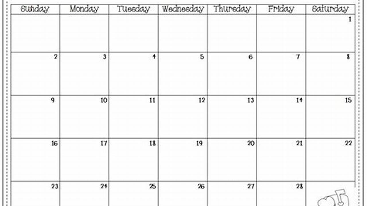 Free February Calendar Template