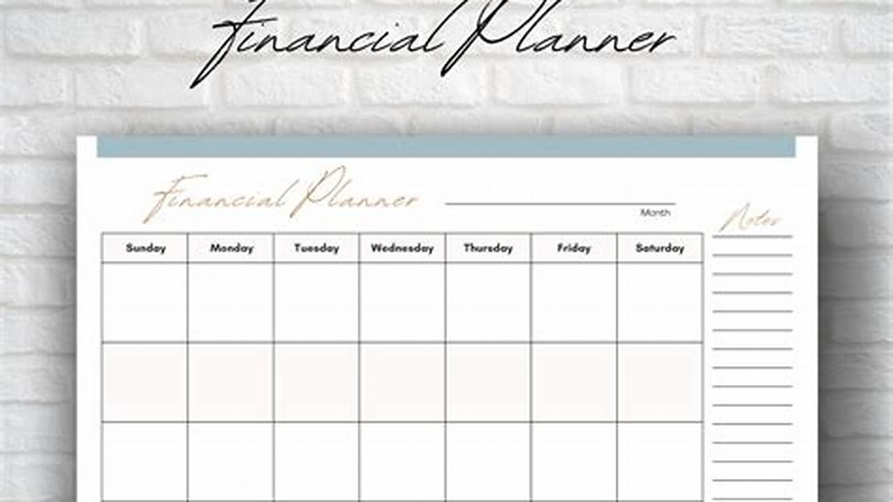 Free Financial Calendar