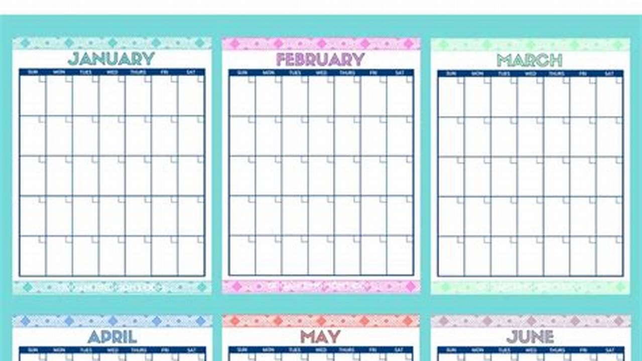 Free Month To Month Calendar