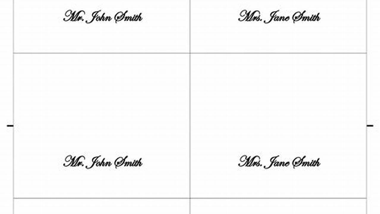Unleash Creativity: The Ultimate Guide to Free Place Card Templates
