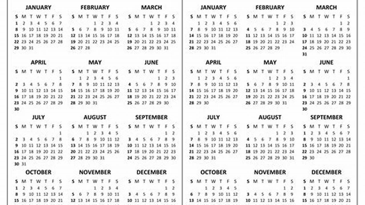 Free Printable 2023 And 2024 Calendar Template Free