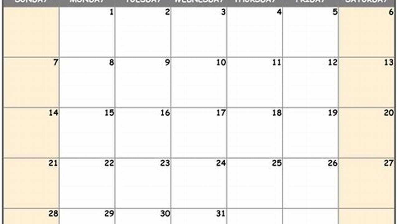 Free Printable 2024 January Calendar Template Sheets