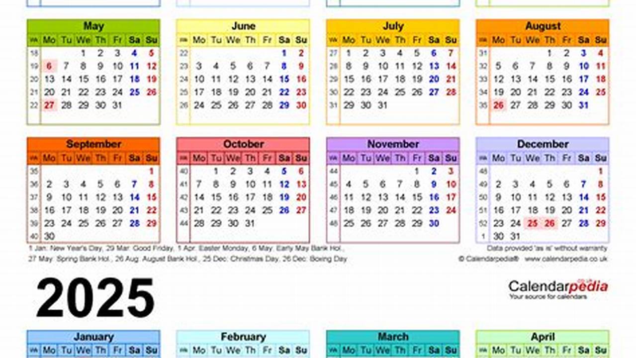 Free Printable Academic Calendar 2025-23