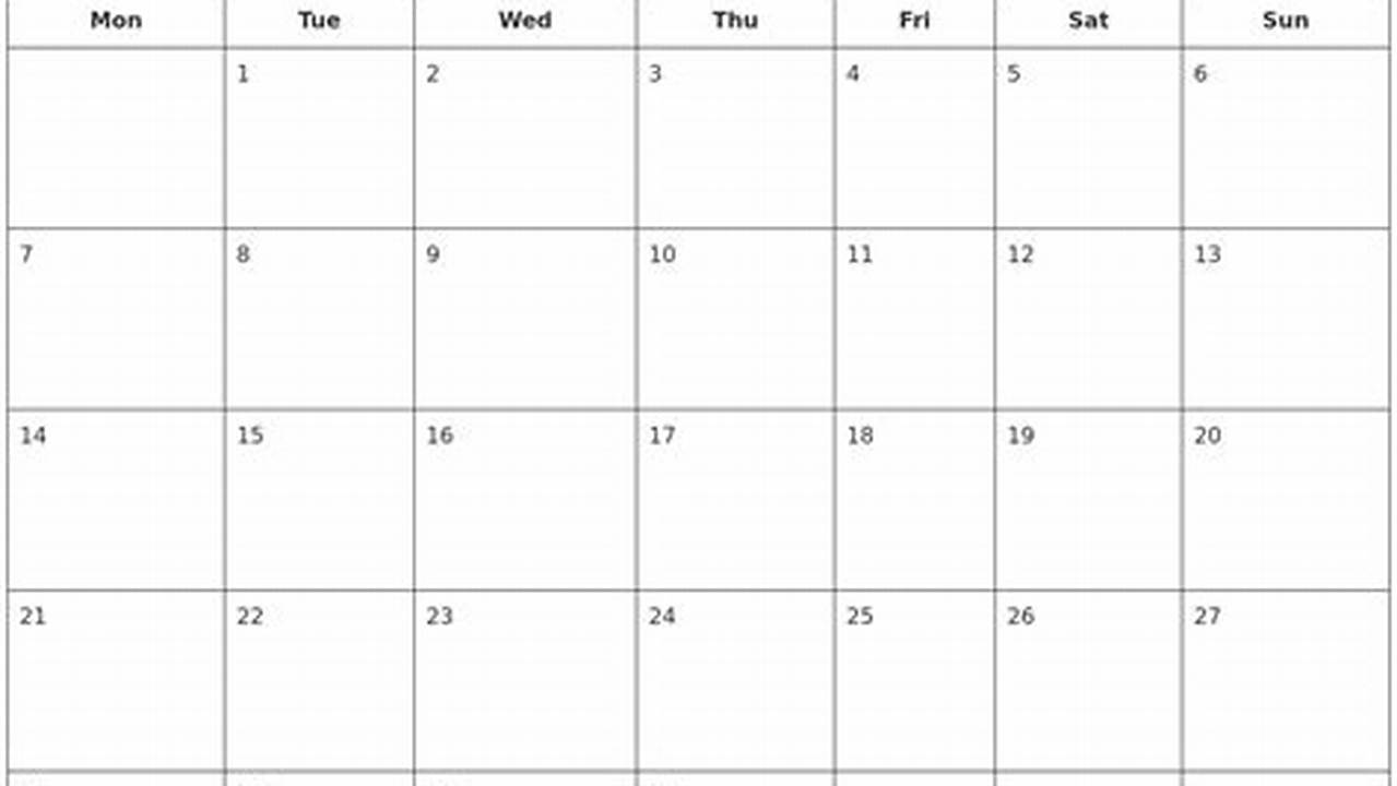 Free Printable Blank Calendar October 2024 Calendar
