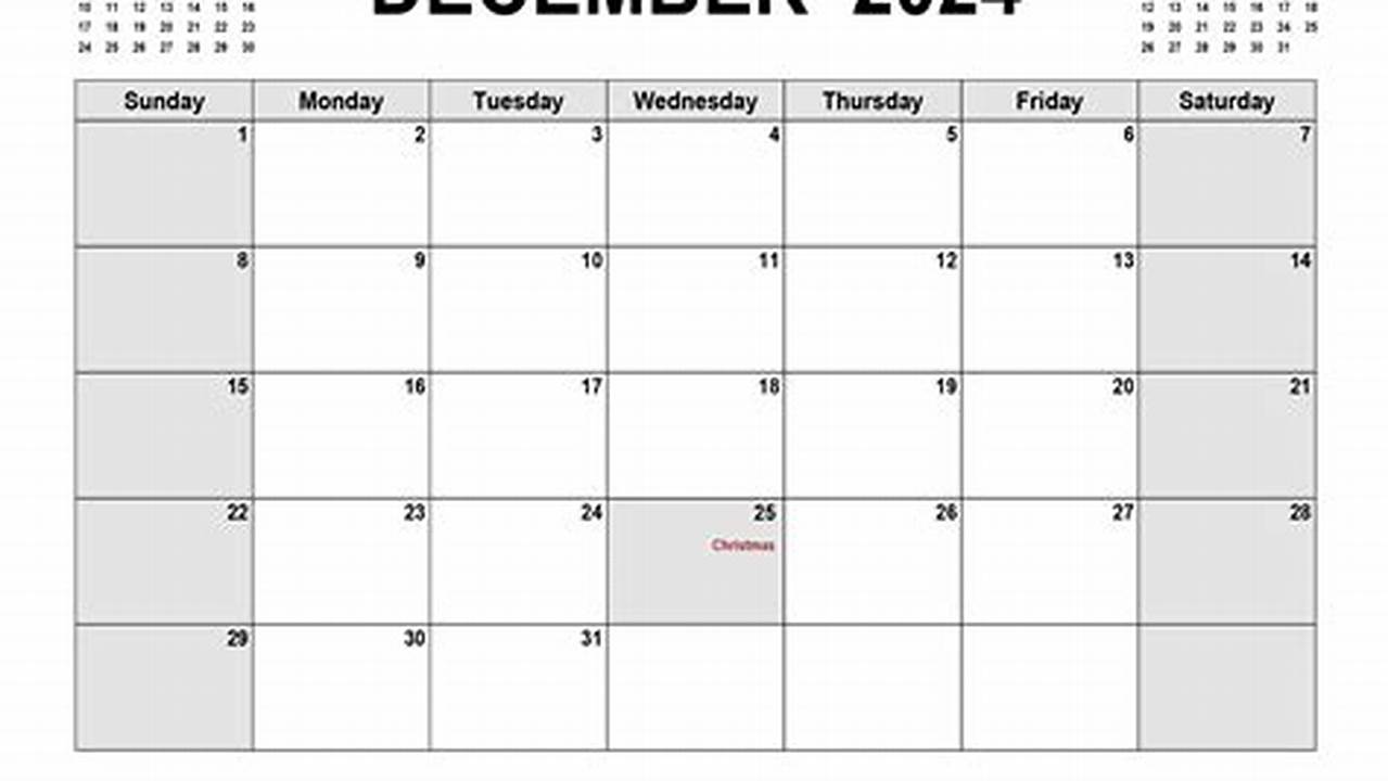 Free Printable December 2024 Calendar With Holidays Pdf Compressor Pdf