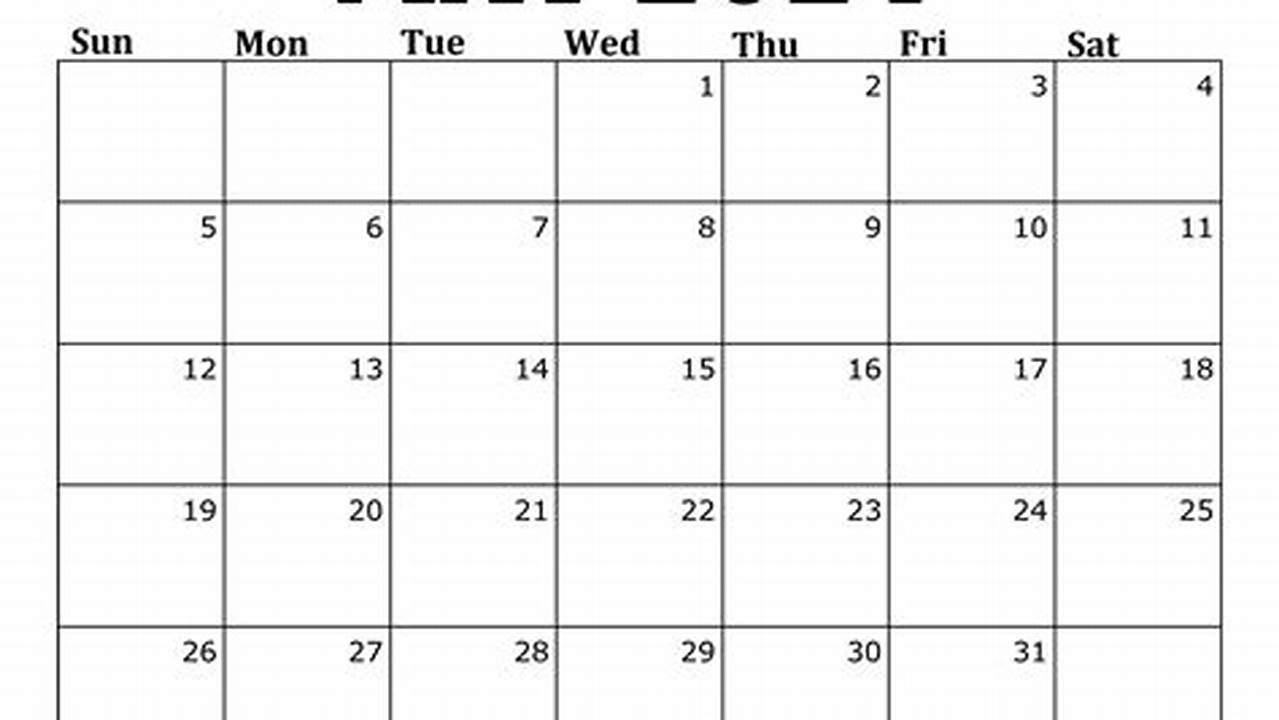 Free Printable May 2024 Calendar Calendar