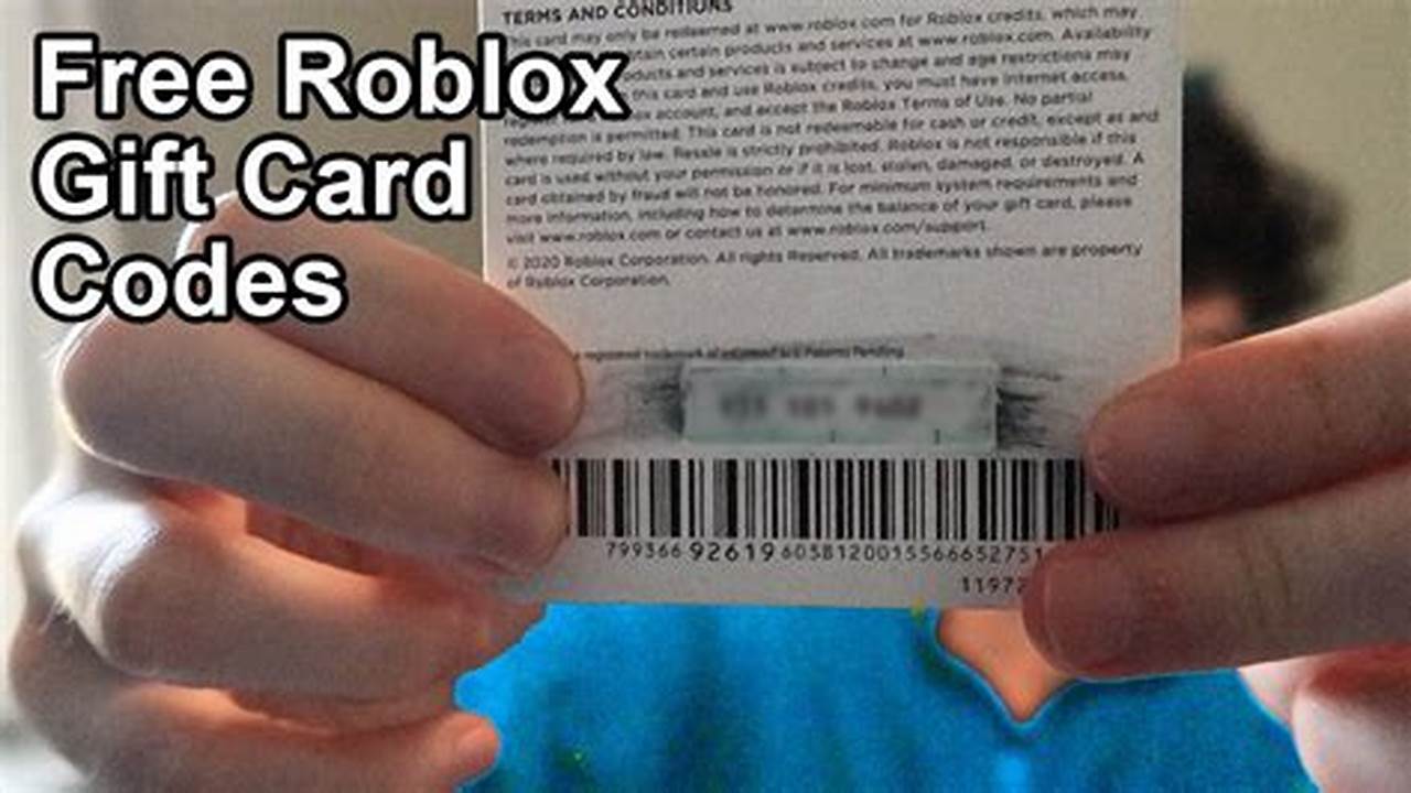 Free Roblox Gift Card Codes 2024
