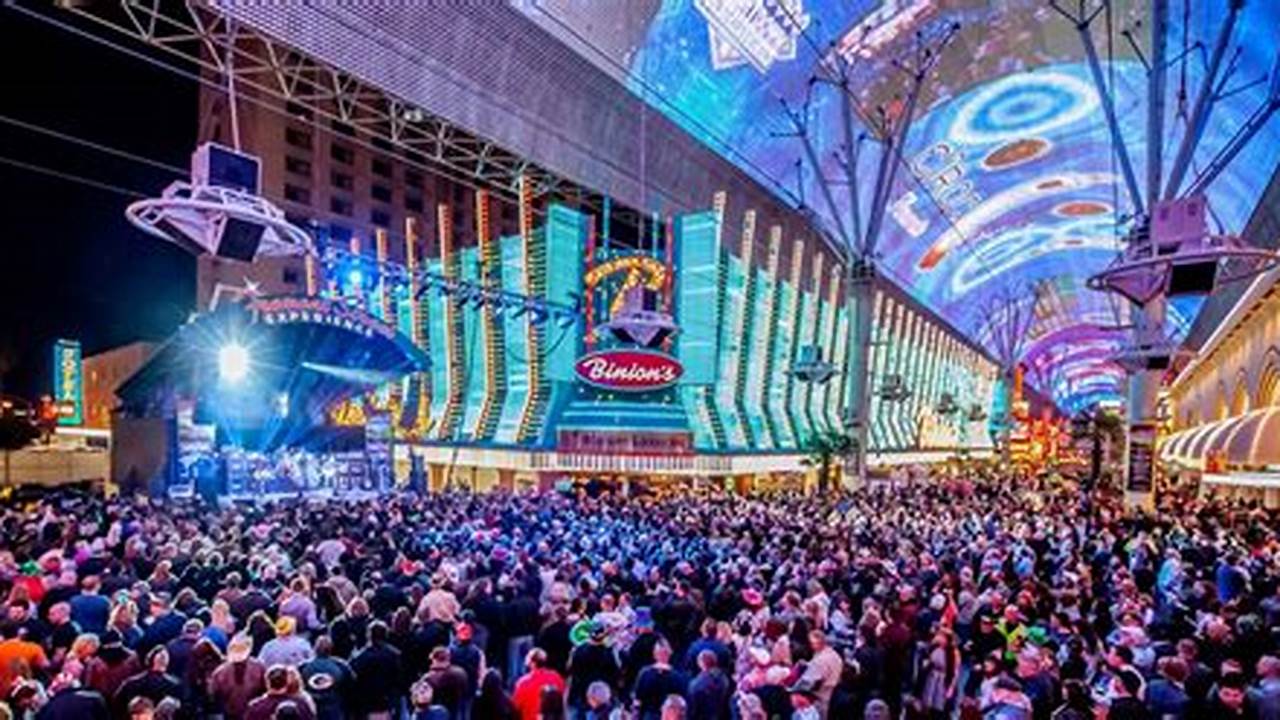 Fremont Street New Year's Eve 2024