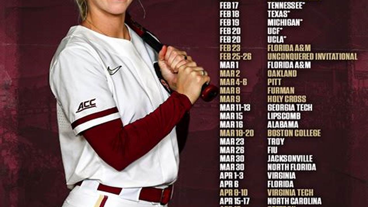 Fsu Softball Schedule 2024