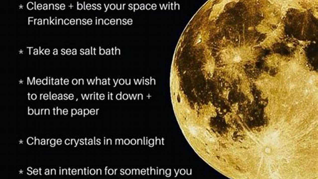 Full Moon Rituals October 2024