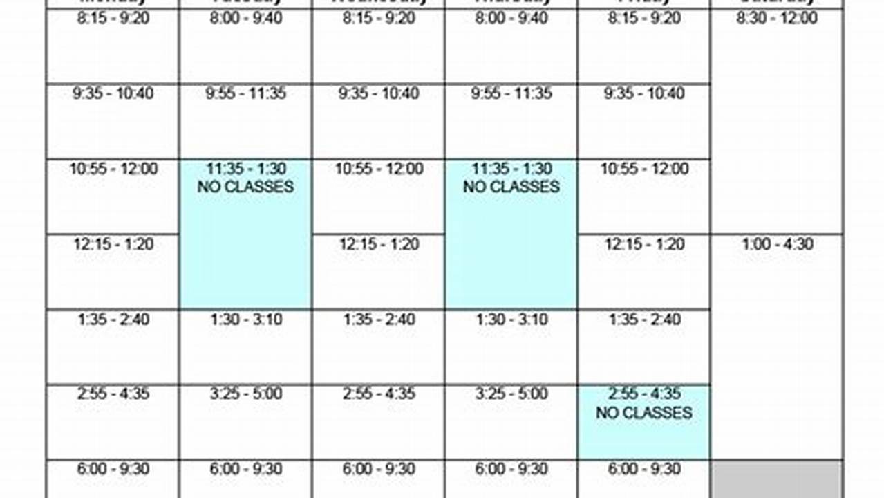 Fullerton College Fall 2024 Class Schedule Planner