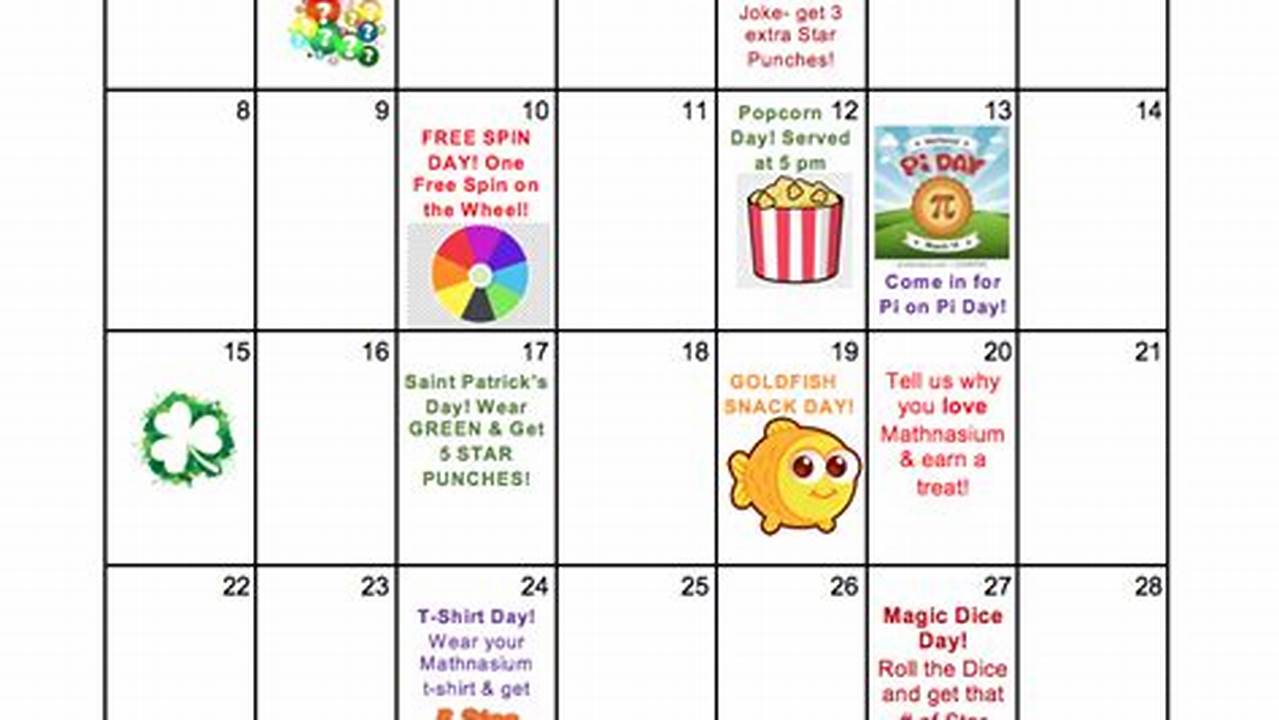 Fun Calendar Events