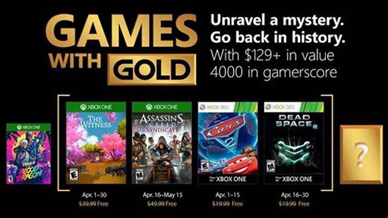 Games With Gold April 2024