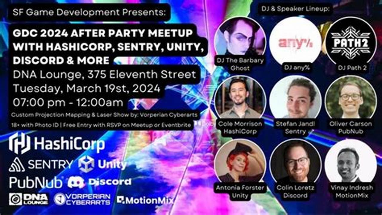 Gdc 2024 After Party Meetup With Hashicorp, Sentry, Unity, Discord., 2024