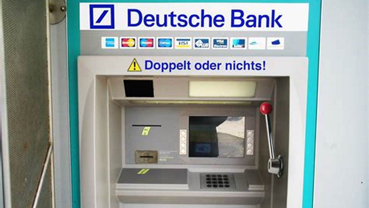 Geldautomaten Der Deutschen Bank, Wo